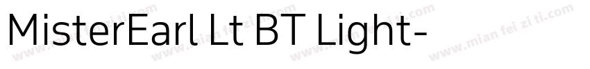 MisterEarl Lt BT Light字体转换